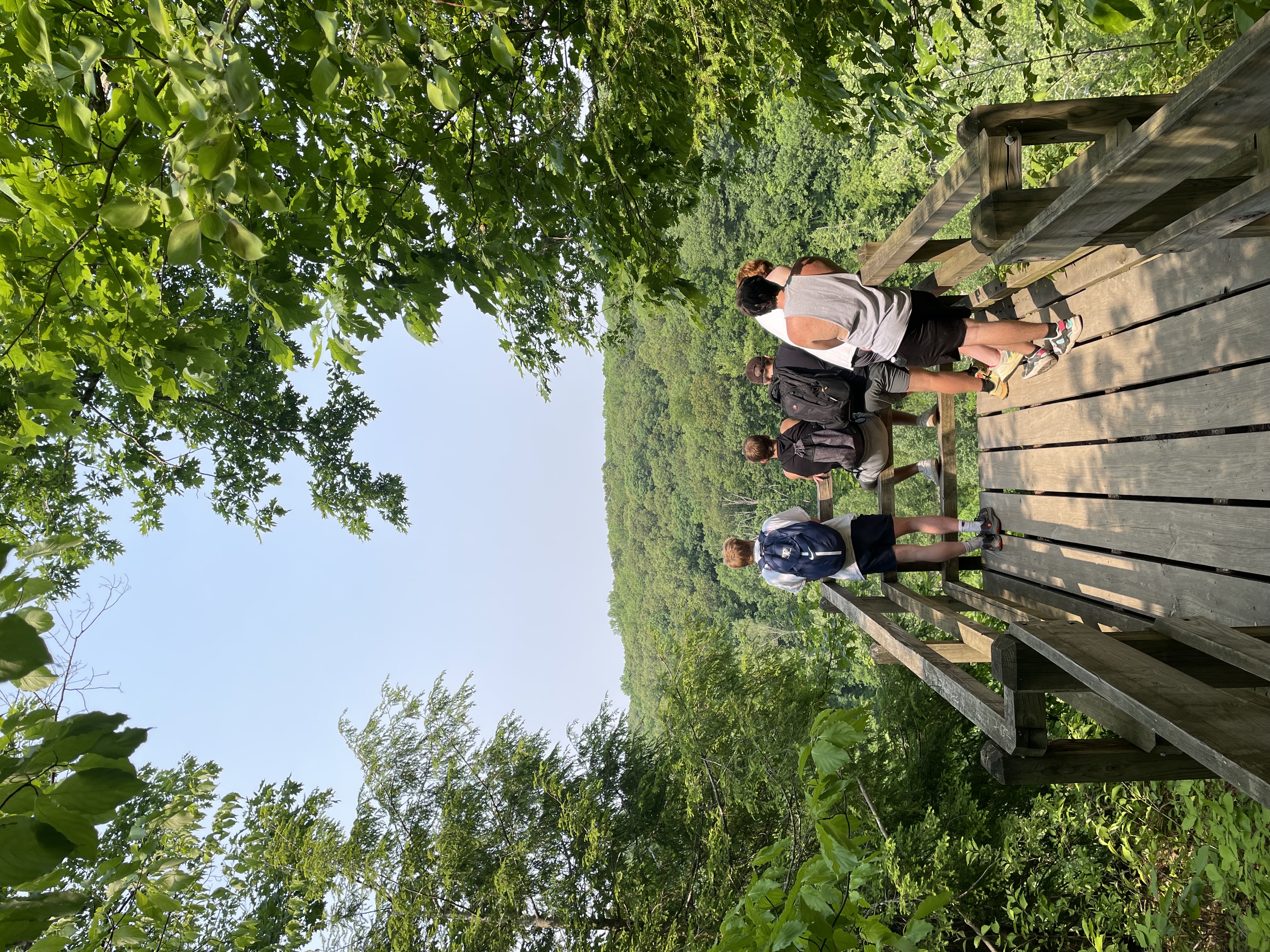 Hiking with friends