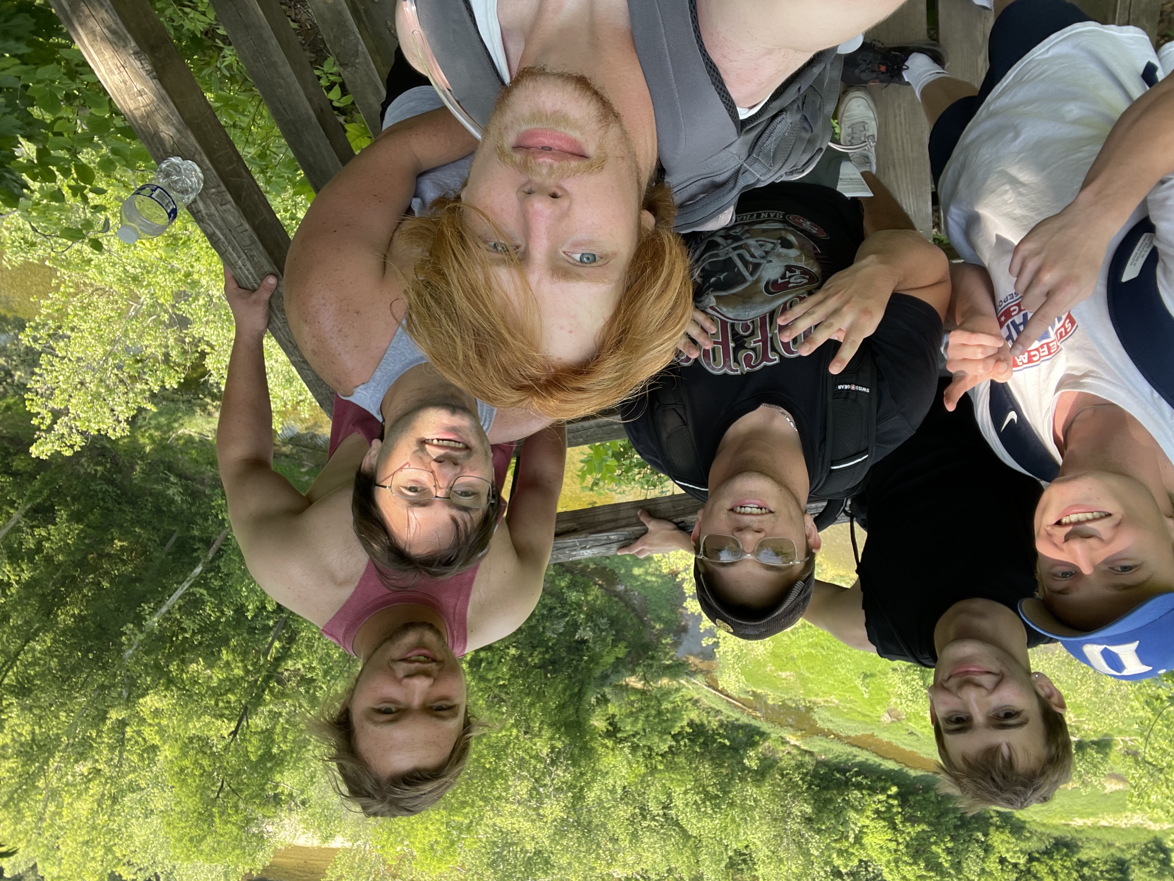 Hiking with friends